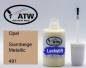 Preview: Opel, Siambeige Metallic, 491: 20ml Lackstift, von ATW Autoteile West.